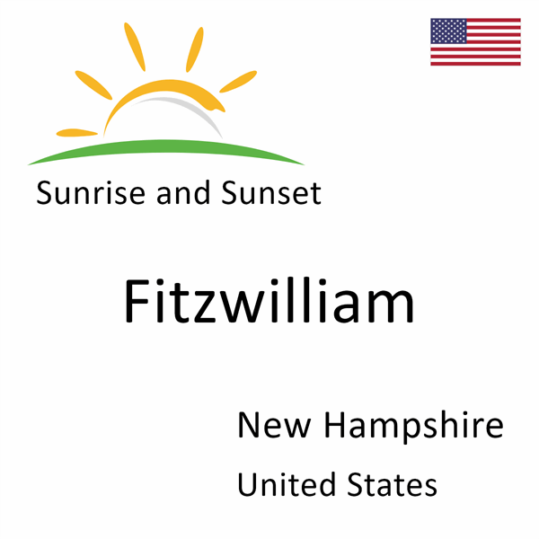 Sunrise and sunset times for Fitzwilliam, New Hampshire, United States