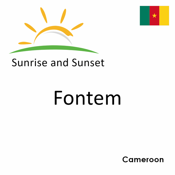 Sunrise and sunset times for Fontem, Cameroon