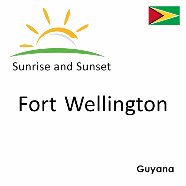 Sunrise and sunset times for Fort Wellington, Guyana