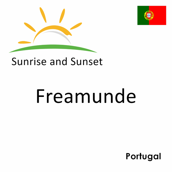 Sunrise and sunset times for Freamunde, Portugal