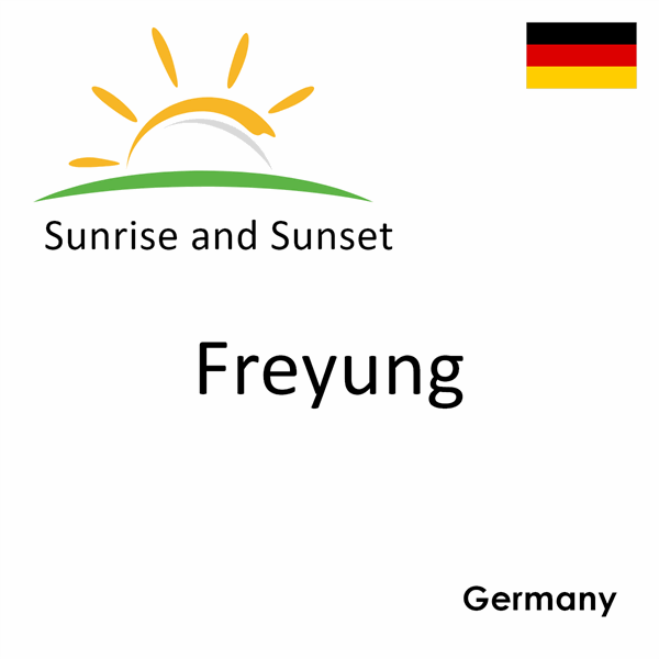 Sunrise and sunset times for Freyung, Germany