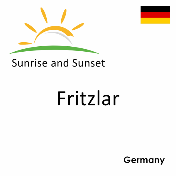 Sunrise and sunset times for Fritzlar, Germany