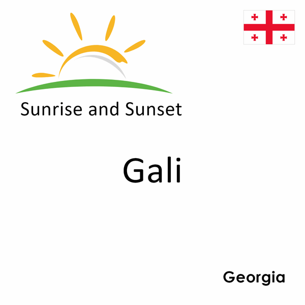 Sunrise and sunset times for Gali, Georgia