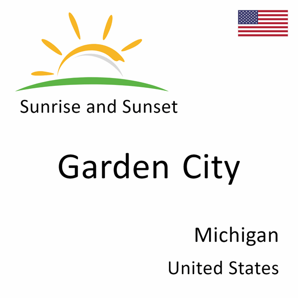 Sunrise and sunset times for Garden City, Michigan, United States
