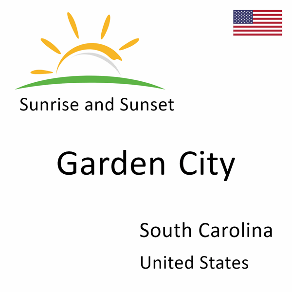 Sunrise and sunset times for Garden City, South Carolina, United States