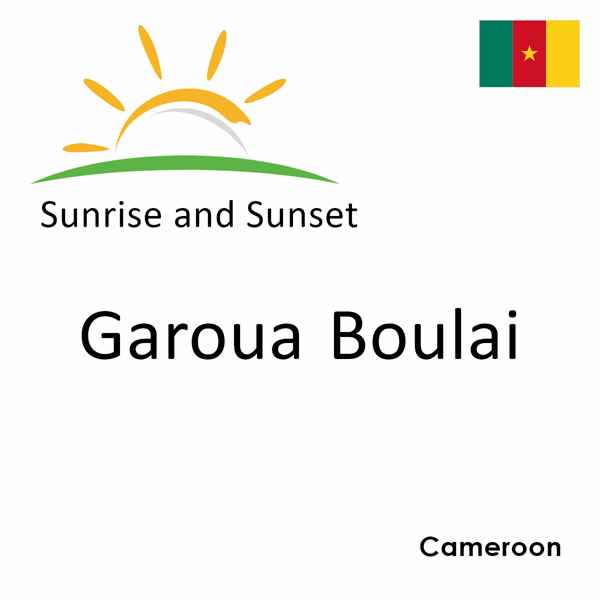 Sunrise and sunset times for Garoua Boulai, Cameroon