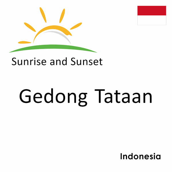 Sunrise and sunset times for Gedong Tataan, Indonesia