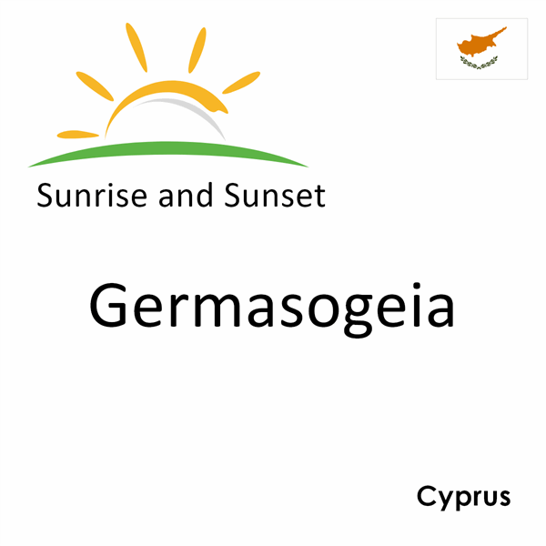Sunrise and sunset times for Germasogeia, Cyprus