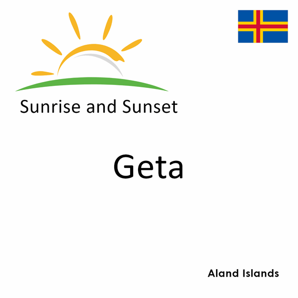 Sunrise and sunset times for Geta, Aland Islands