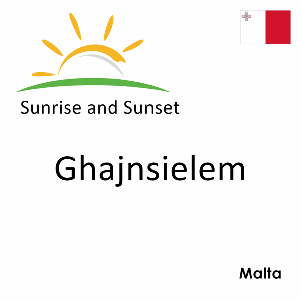 Sunrise and sunset times for Ghajnsielem, Malta