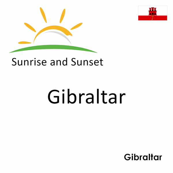 Sunrise and sunset times for Gibraltar, Gibraltar