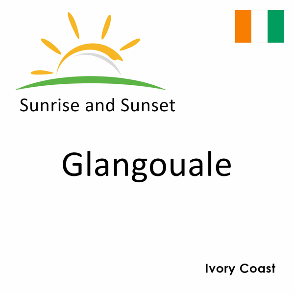 Sunrise and sunset times for Glangouale, Ivory Coast