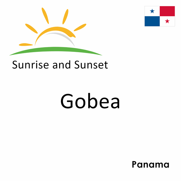 Sunrise and sunset times for Gobea, Panama