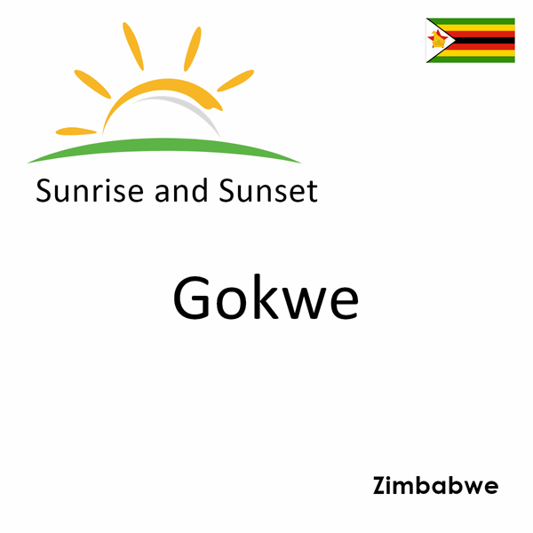 Sunrise and sunset times for Gokwe, Zimbabwe