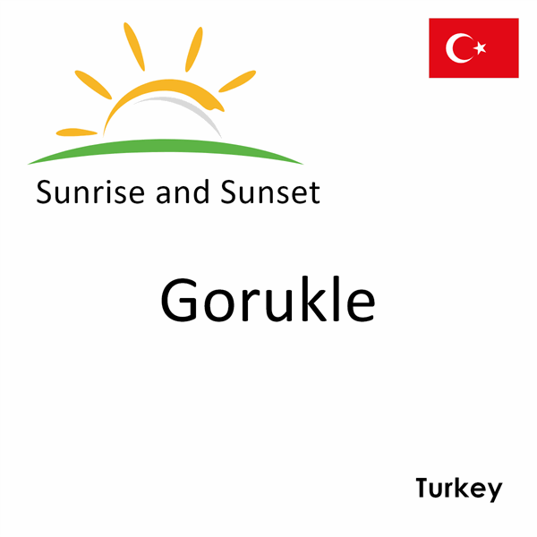 Sunrise and sunset times for Gorukle, Turkey