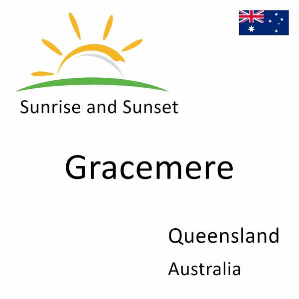 Sunrise and sunset times for Gracemere, Queensland, Australia
