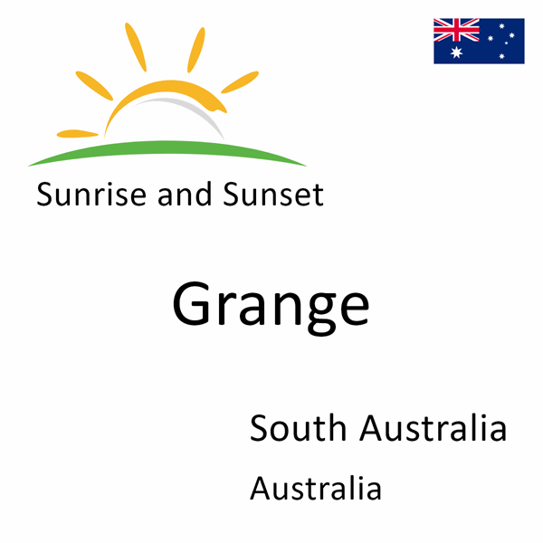 Sunrise and sunset times for Grange, South Australia, Australia
