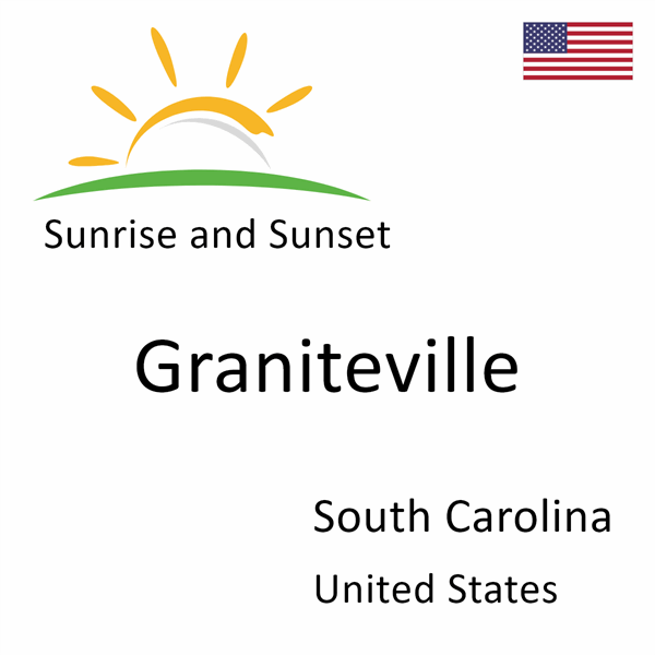 Sunrise and sunset times for Graniteville, South Carolina, United States