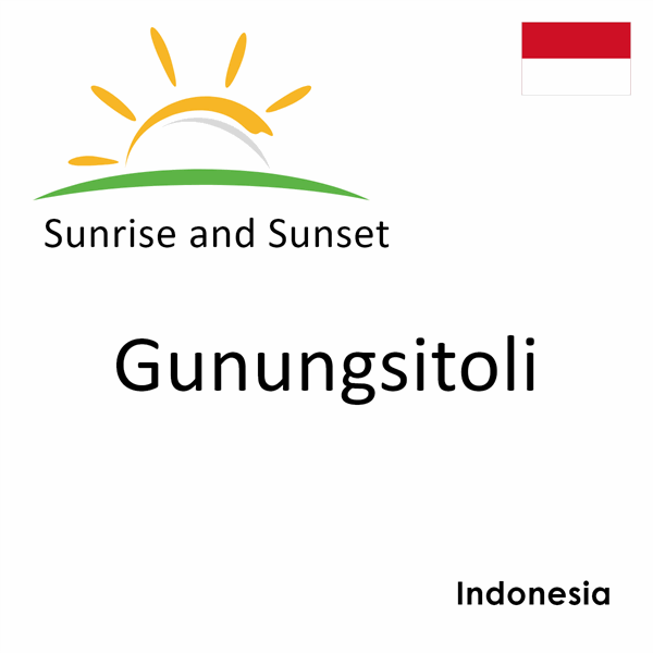 Sunrise and sunset times for Gunungsitoli, Indonesia