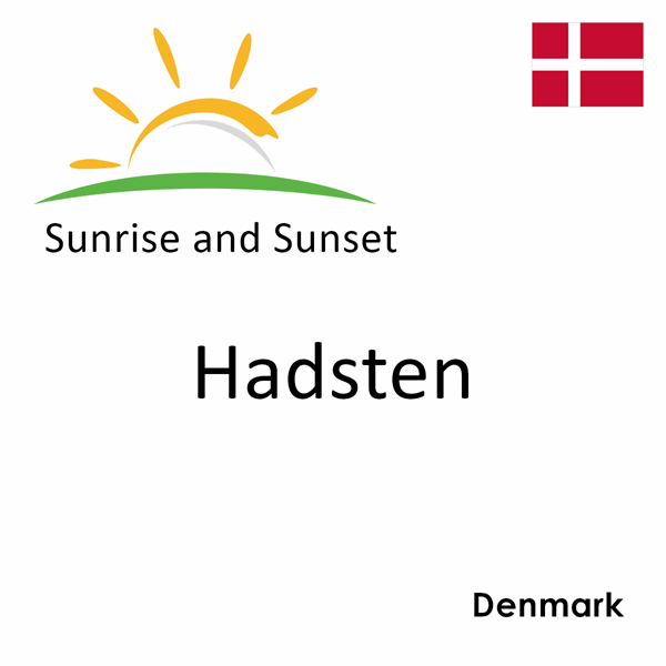 Sunrise and sunset times for Hadsten, Denmark