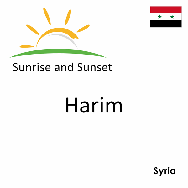 Sunrise and sunset times for Harim, Syria