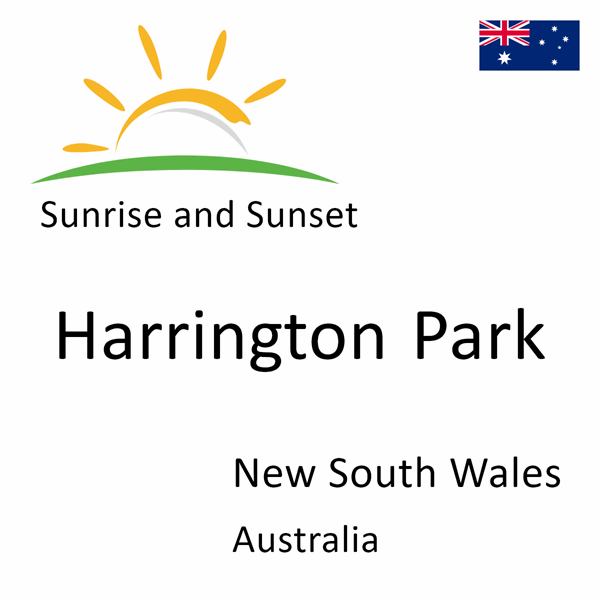 Sunrise and sunset times for Harrington Park, New South Wales, Australia
