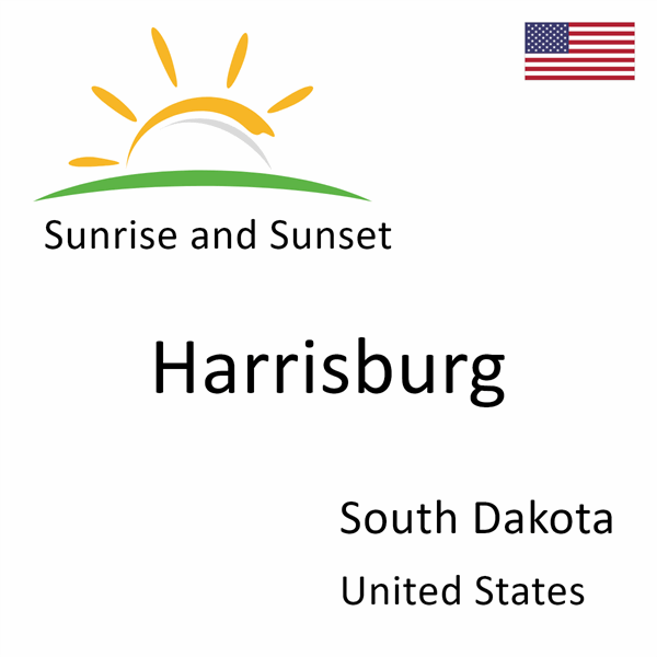 Sunrise and sunset times for Harrisburg, South Dakota, United States
