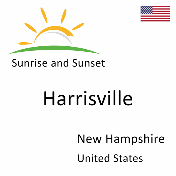 Sunrise and sunset times for Harrisville, New Hampshire, United States