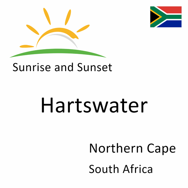 Sunrise and sunset times for Hartswater, Northern Cape, South Africa