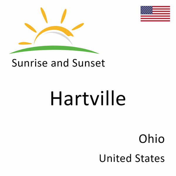 Sunrise and sunset times for Hartville, Ohio, United States