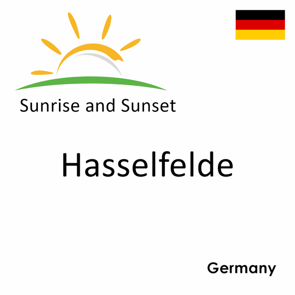 Sunrise and sunset times for Hasselfelde, Germany