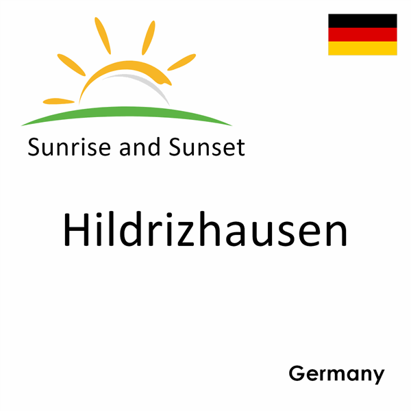 Sunrise and sunset times for Hildrizhausen, Germany