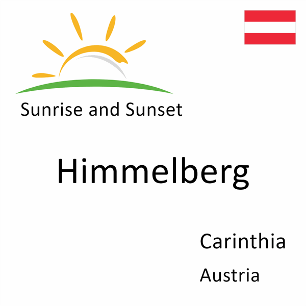 Sunrise and sunset times for Himmelberg, Carinthia, Austria