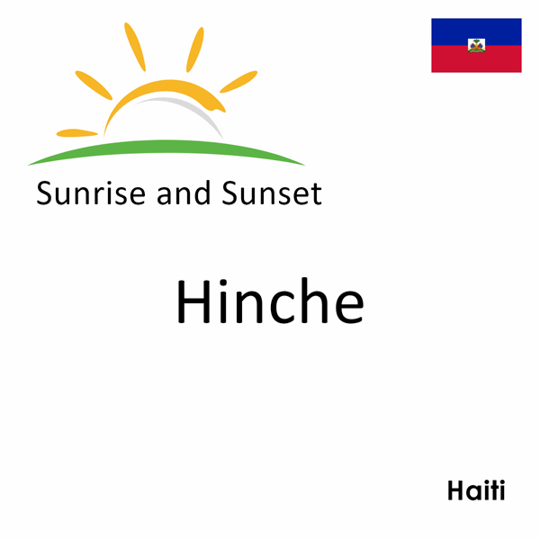 Sunrise and sunset times for Hinche, Haiti
