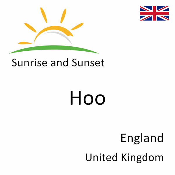 Sunrise and sunset times for Hoo, England, United Kingdom