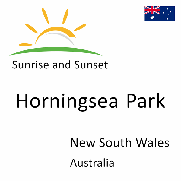 Sunrise and sunset times for Horningsea Park, New South Wales, Australia