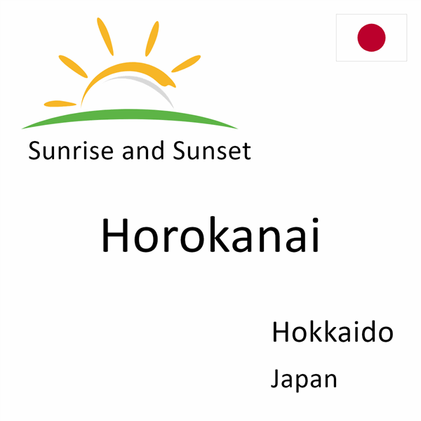 Sunrise and sunset times for Horokanai, Hokkaido, Japan