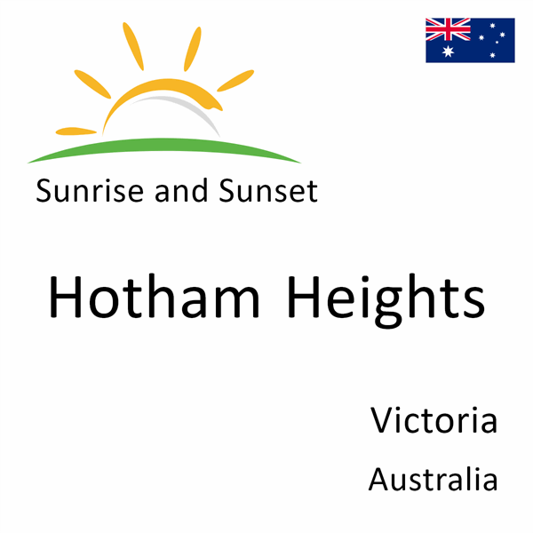 Sunrise and sunset times for Hotham Heights, Victoria, Australia