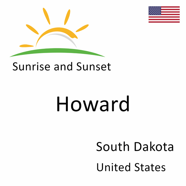Sunrise and sunset times for Howard, South Dakota, United States