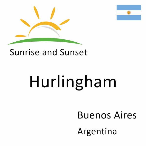 Sunrise and sunset times for Hurlingham, Buenos Aires, Argentina