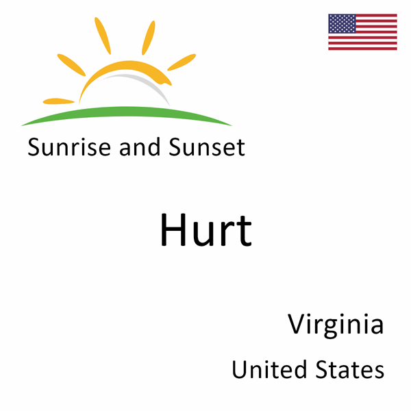 Sunrise and sunset times for Hurt, Virginia, United States