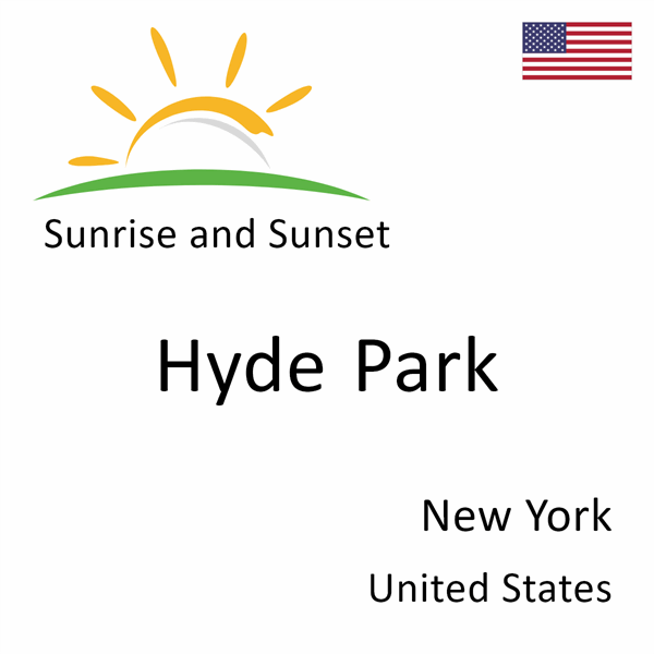 Sunrise and sunset times for Hyde Park, New York, United States