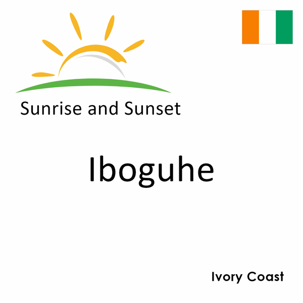 Sunrise and sunset times for Iboguhe, Ivory Coast