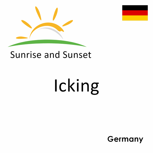 Sunrise and sunset times for Icking, Germany