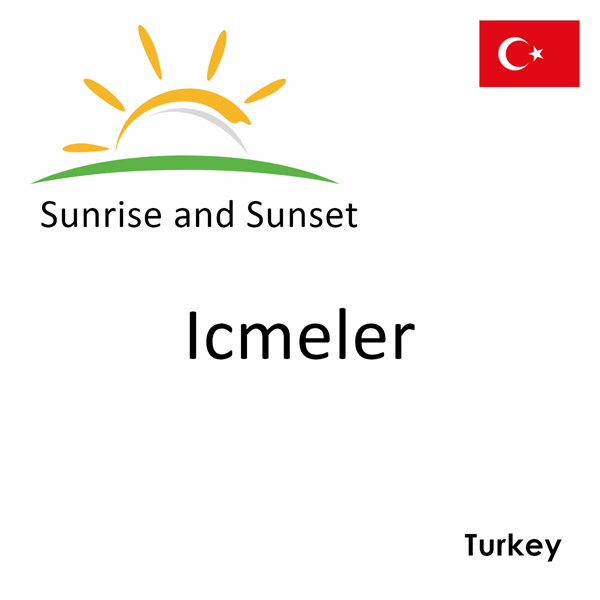 Sunrise and sunset times for Icmeler, Turkey