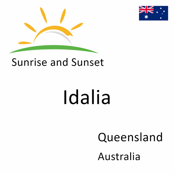 Sunrise and sunset times for Idalia, Queensland, Australia