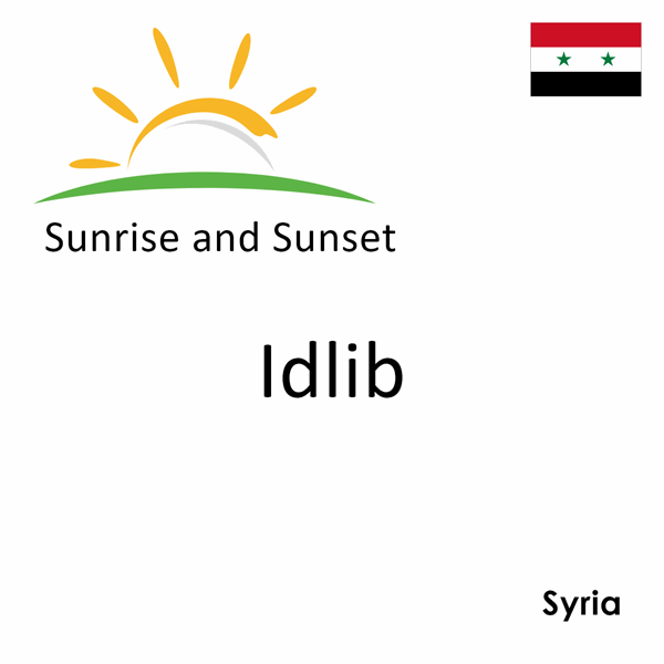 Sunrise and sunset times for Idlib, Syria