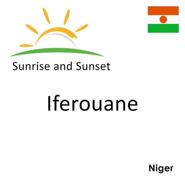 Sunrise and sunset times for Iferouane, Niger