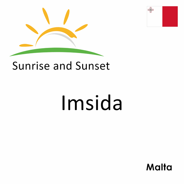 Sunrise and sunset times for Imsida, Malta