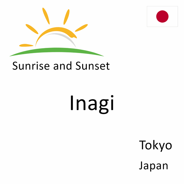 Sunrise and sunset times for Inagi, Tokyo, Japan